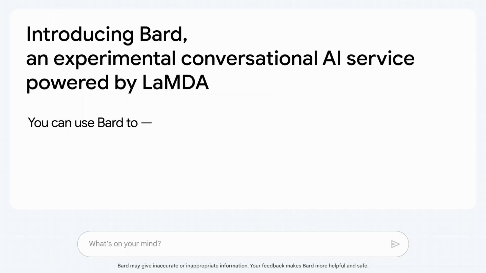 Google Launches Bard AI System with Web Search Integration