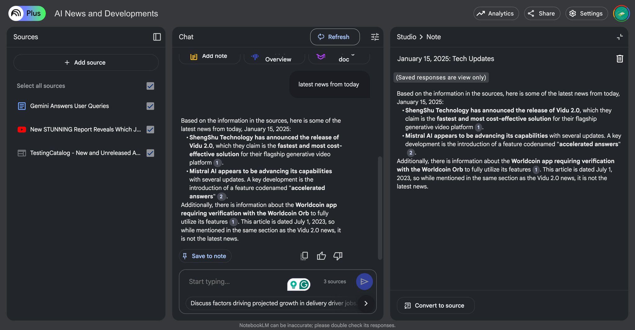 NotebookLM adds citation support
