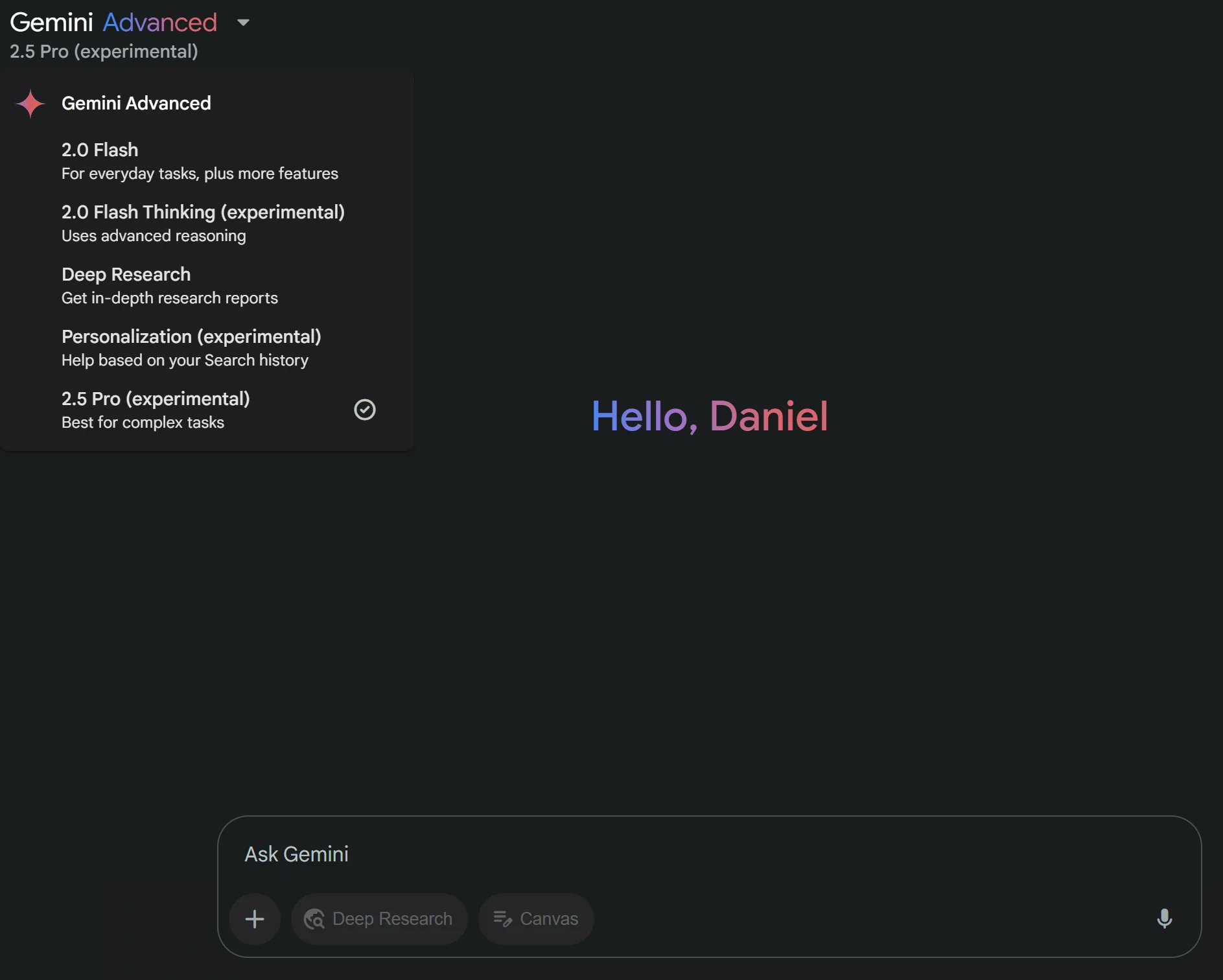 Gemini 2.5 Pro experimental version spotted