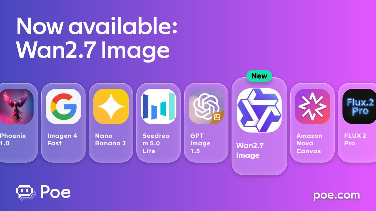 Alibaba Wan 2.7-Image Launches on Poe With Cohesive Generation