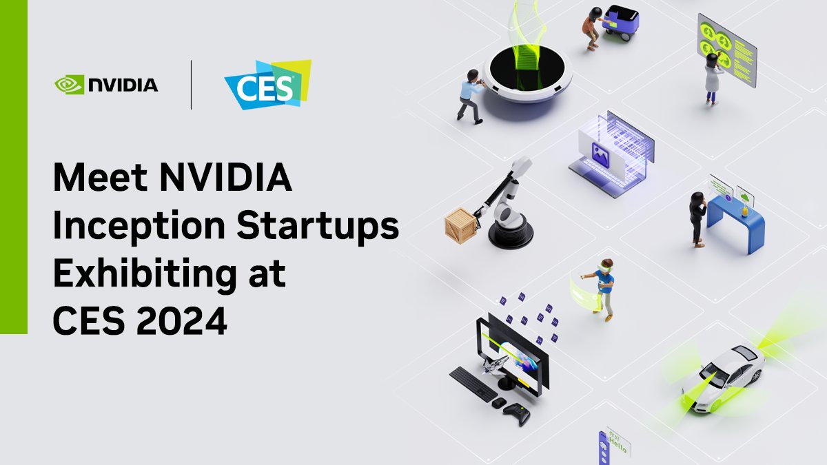 NVIDIA Inception Startups Showcase AI Robotics at CES24