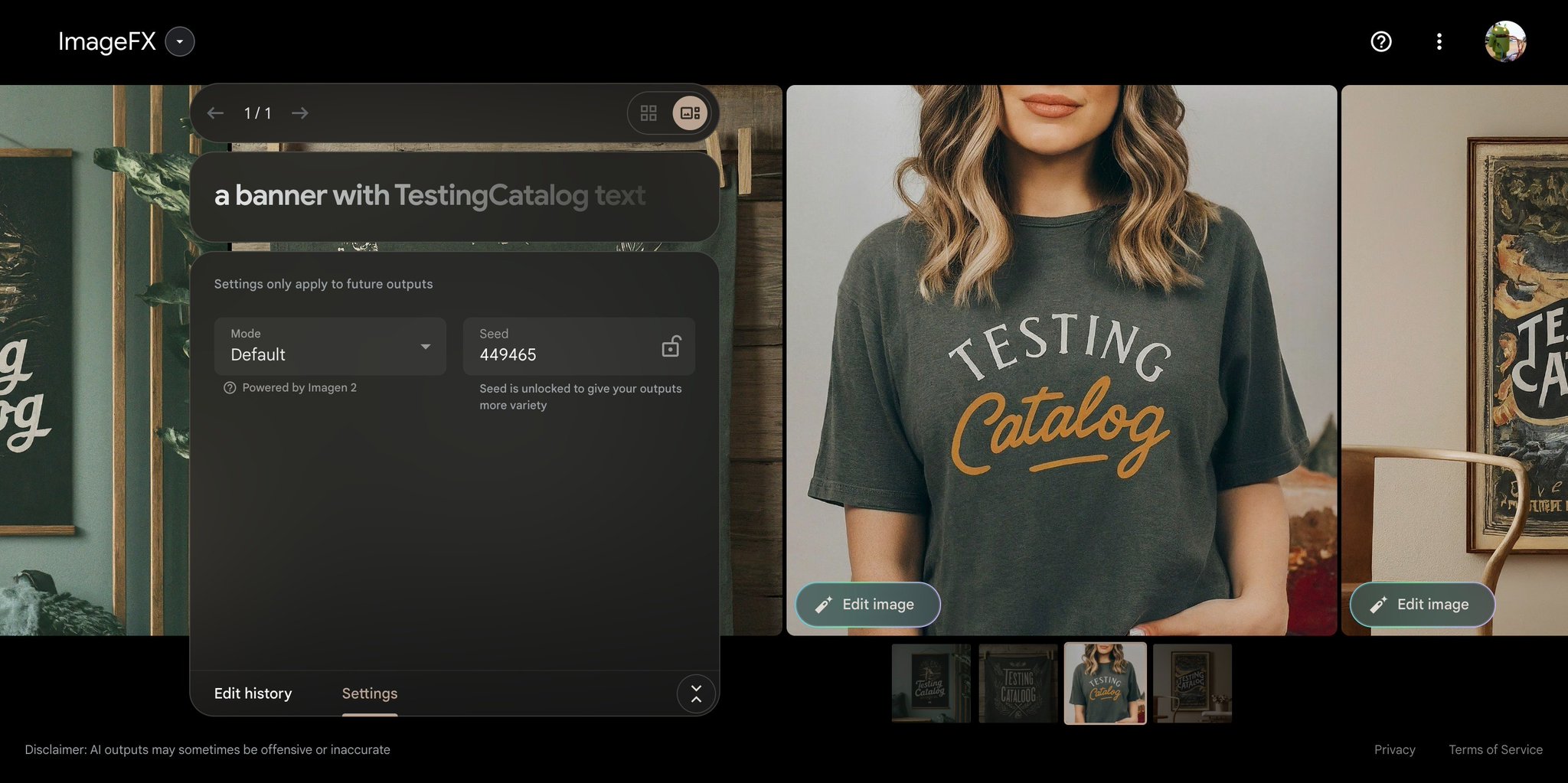 User experience and performance consistency of Google’s Imagen 2