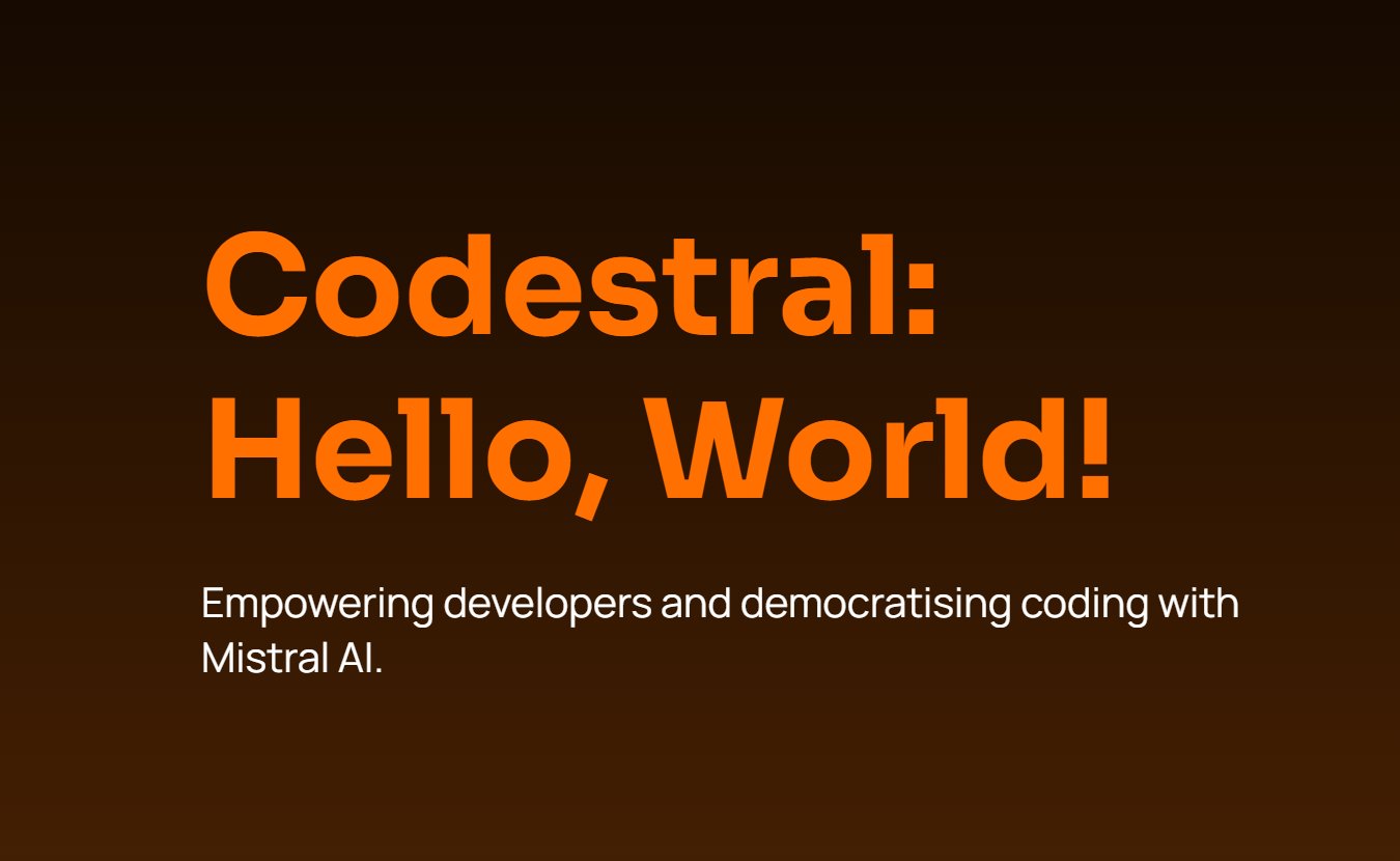 Mistral Codestral 22B: New Programming-Focused Language Model