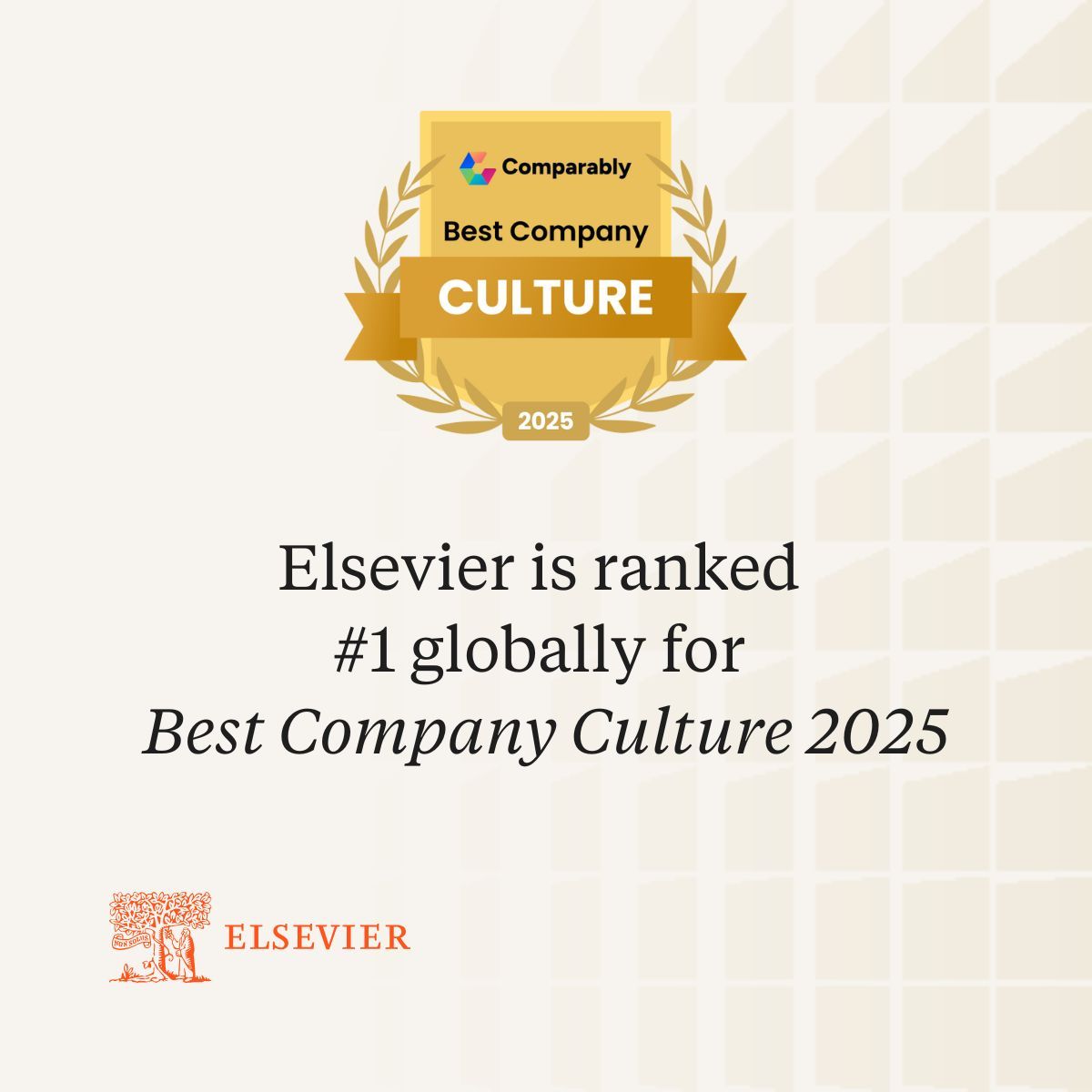 Elsevier Named Best Company Culture 2025 Globally
