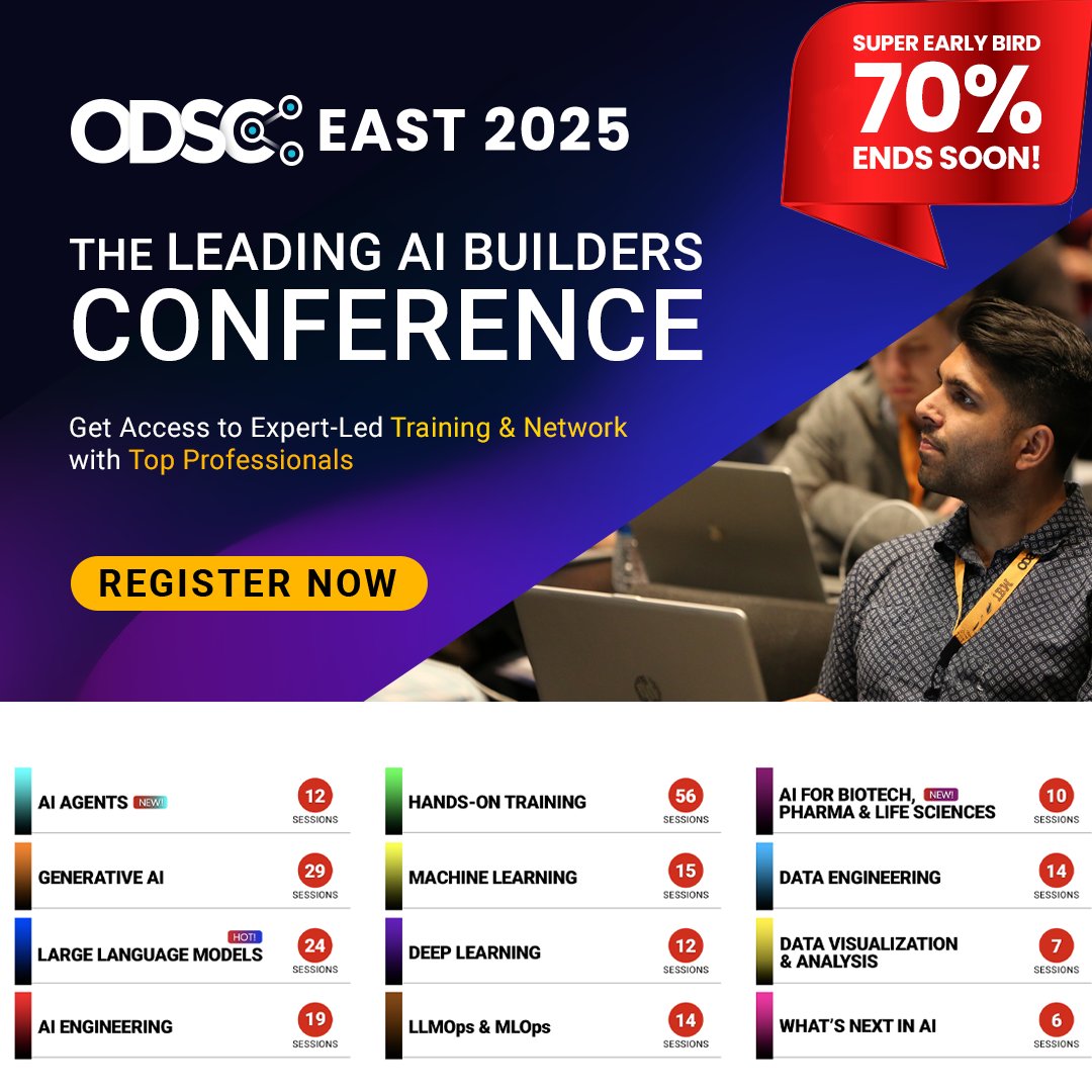ODSC East Conference: 10+ Tracks, 80+ Sessions, 250+ AI Experts