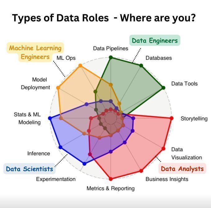 Types of Data Roles in Big Data and Artificial Intelligence