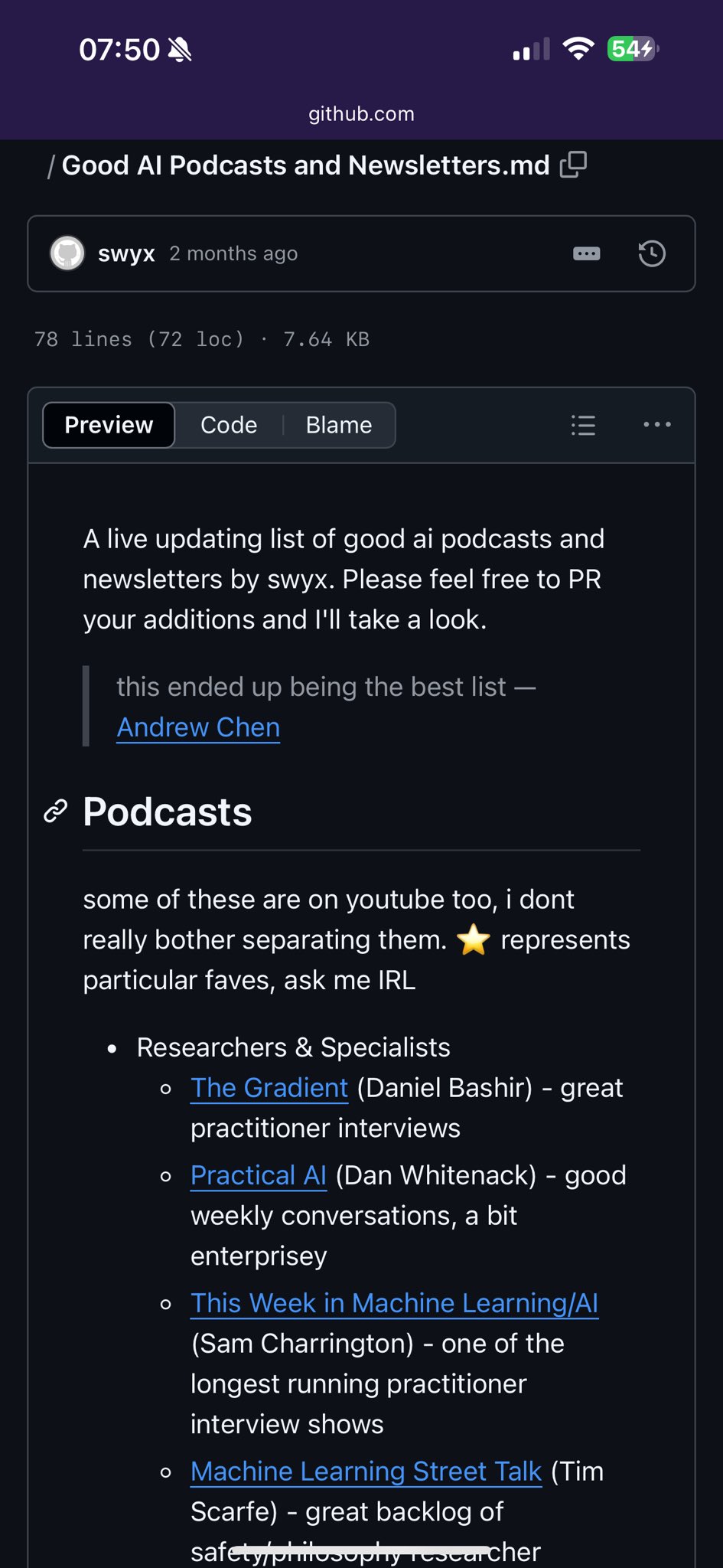 Share Your Favorite AI Podcasts