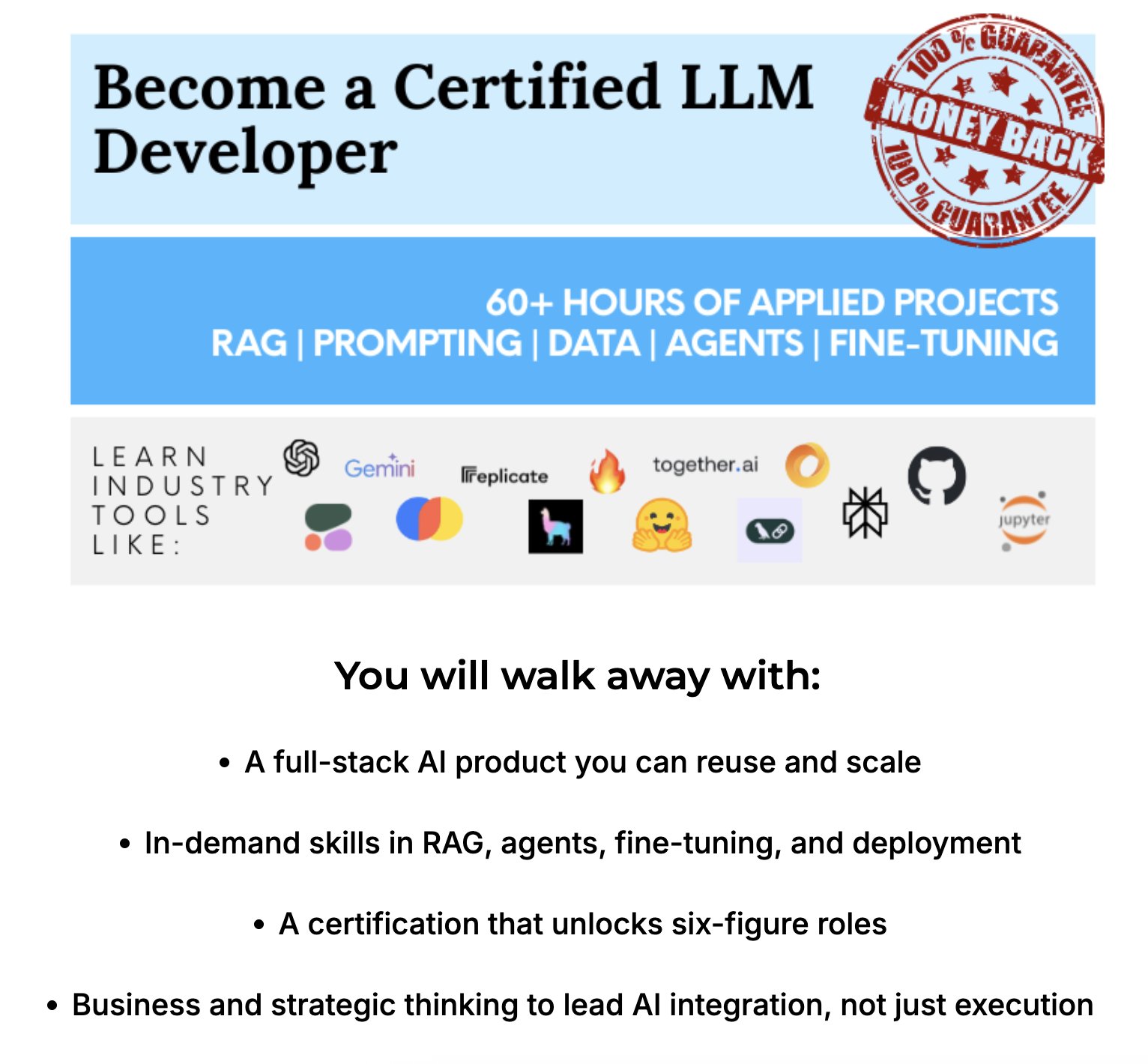 From Beginner to LLM Developer: Full-Stack Course Launch