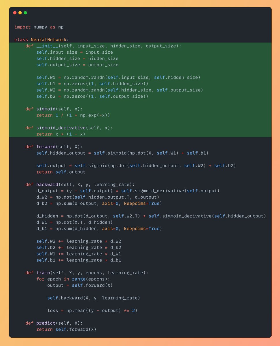 Building a Simple 2-Layer Neural Network with Sigmoid Activation