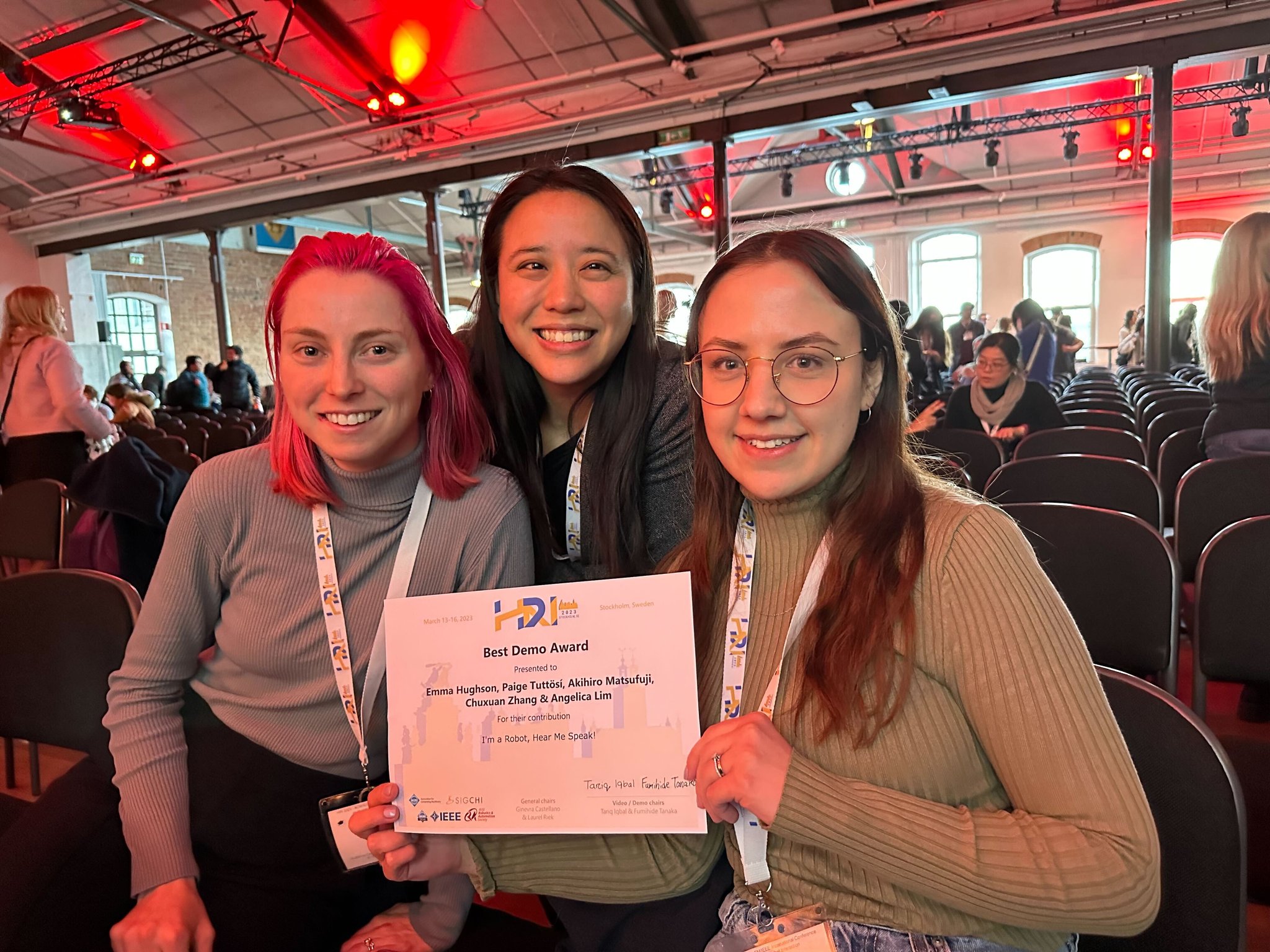 Rising Stars Win Best Demo Award at HRI 2023