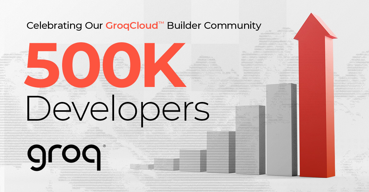 Groq Celebrates Half Million Developer Community Milestone