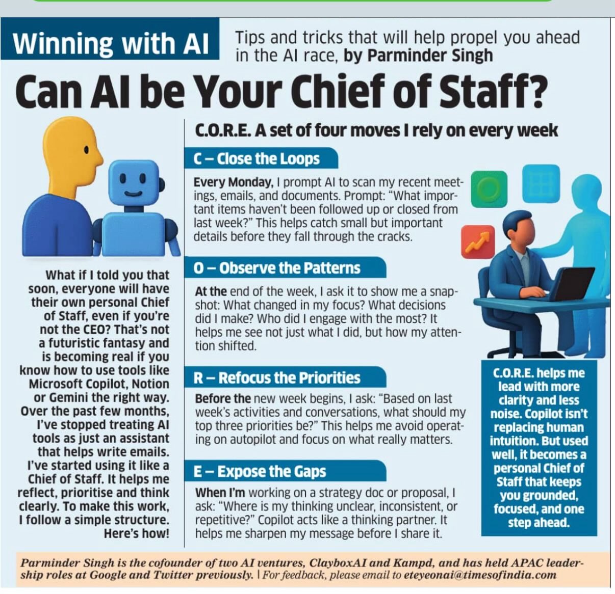 AI Chief Of Staff: Cost-Effective Automation Using C.O.R.E. Method