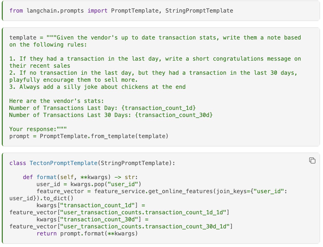 Feature Stores Integration with Large Language Models