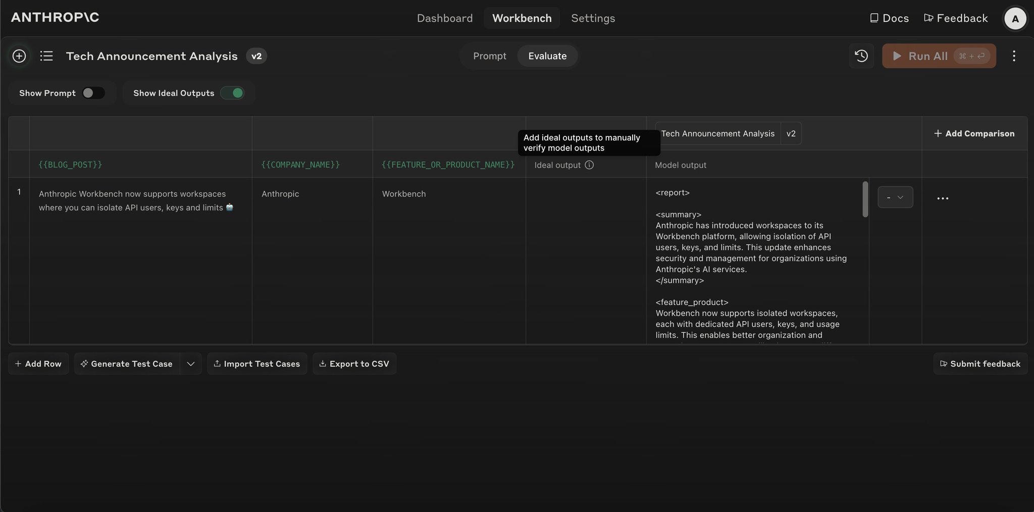 Anthropic Workbench Adds ‘Ideal Outputs’ Marking for Prompt Evaluation