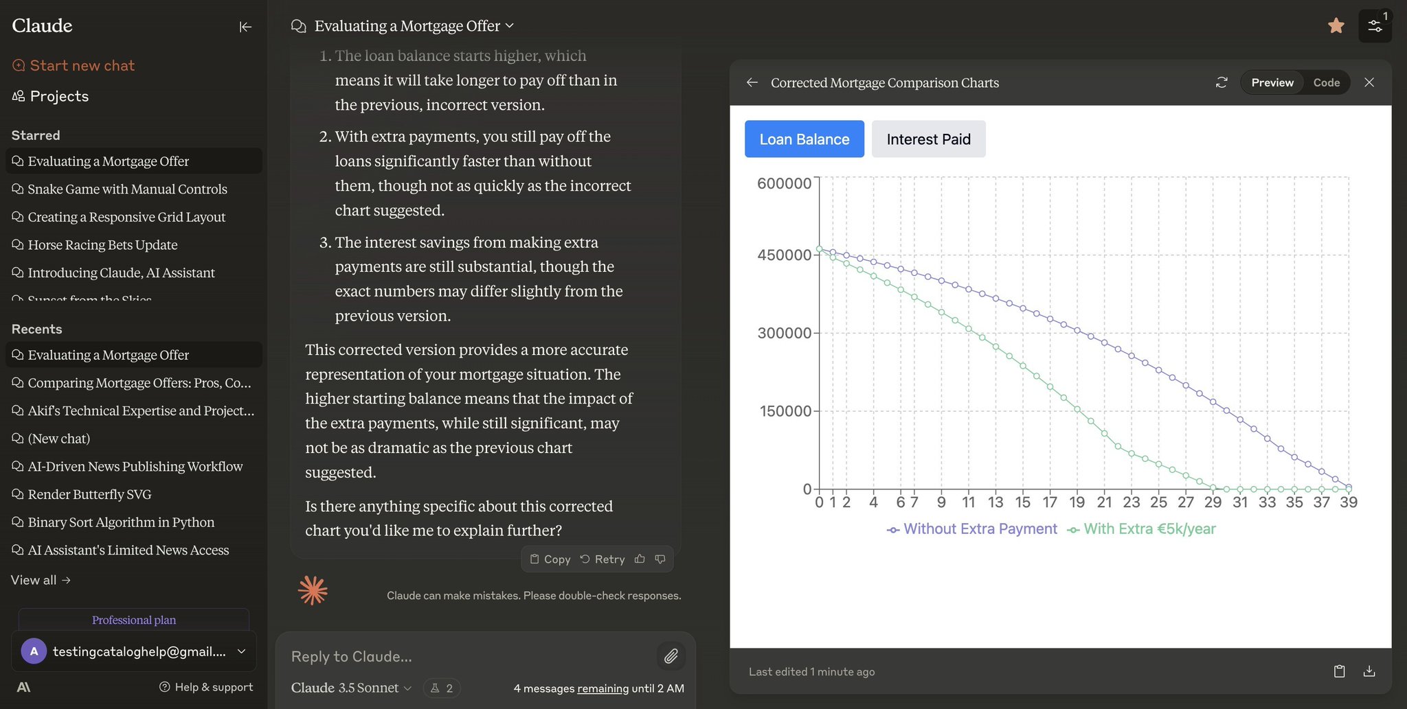 Using AI to compare mortgage offers