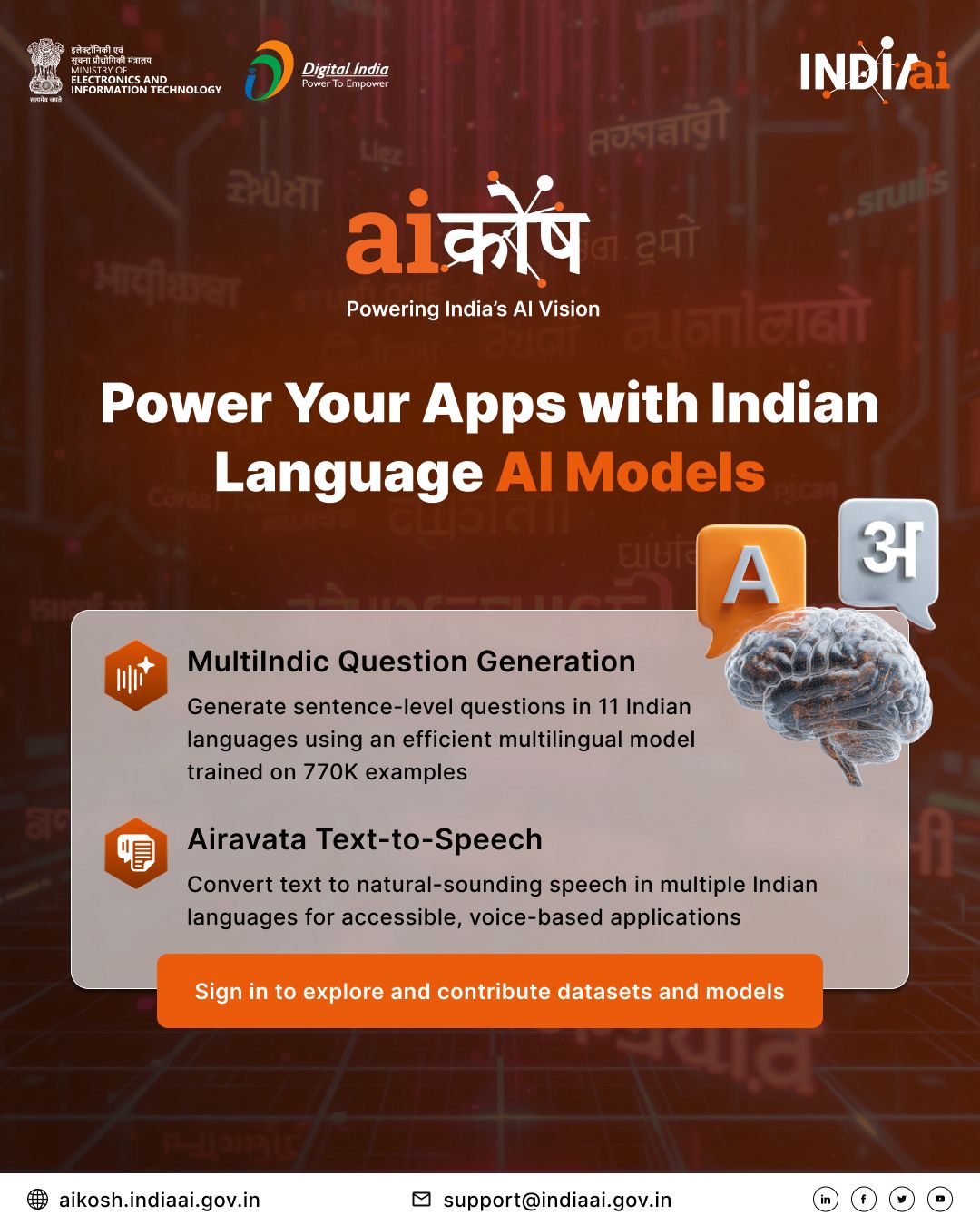 AI Kosh Platform Launches Multilingual Models for India