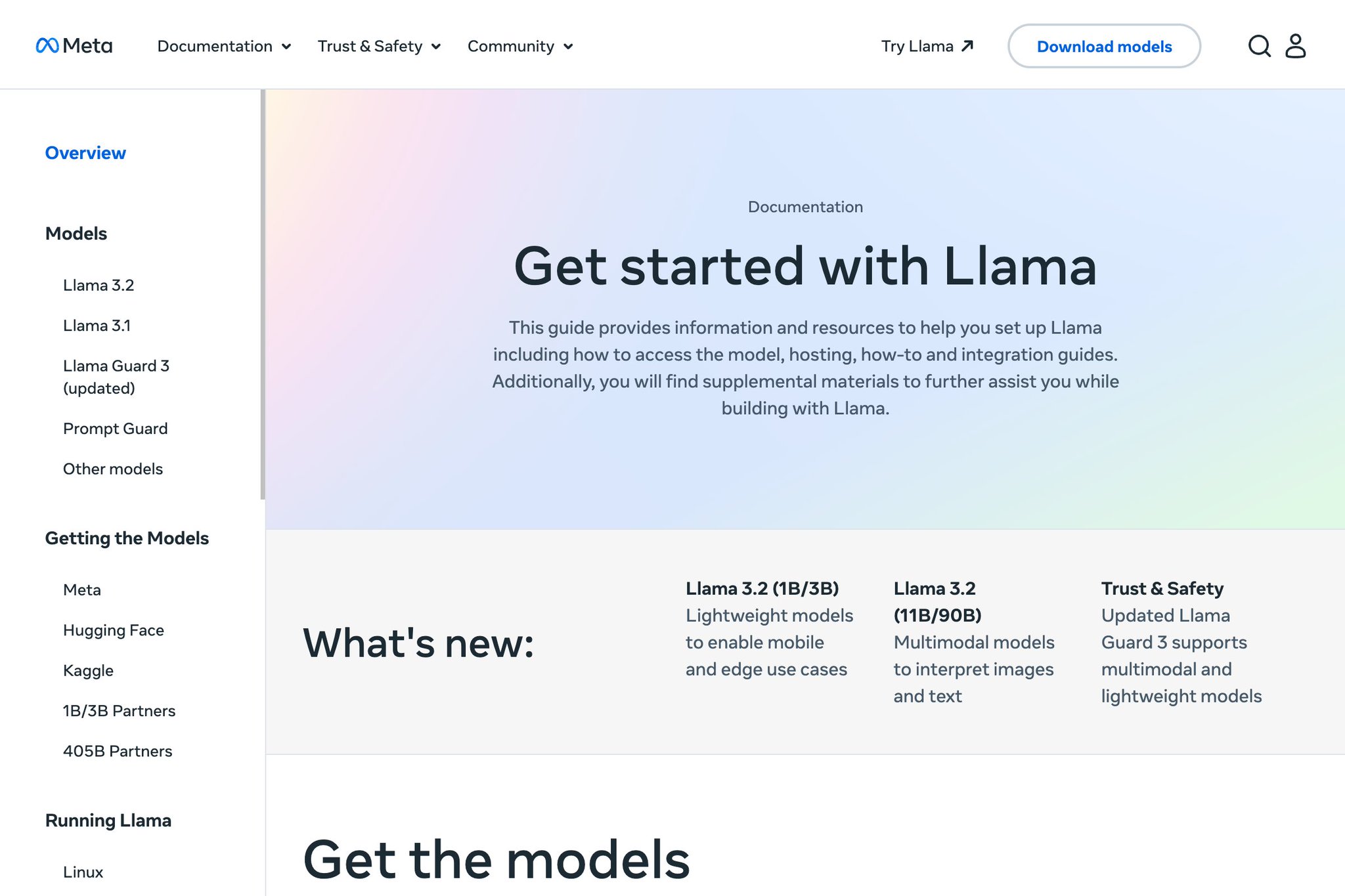 Llama 3.2 Documentation Updated for Getting Started