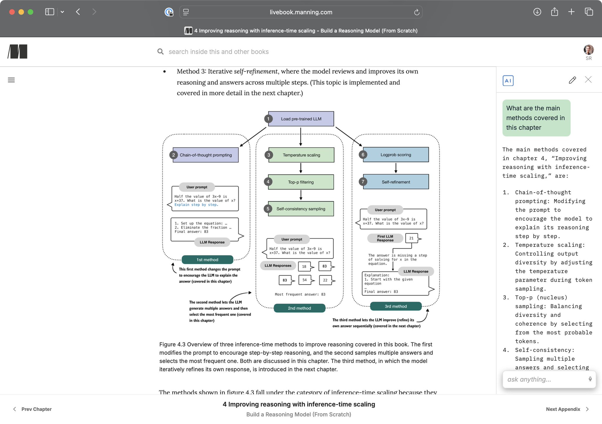 Chapter 4 on Inference-Time Scaling Now Available for Reading