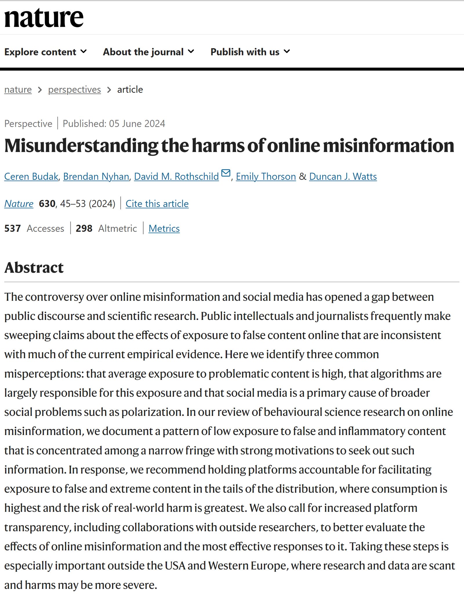 AI and Social Media Misinformation Impact Overstated
