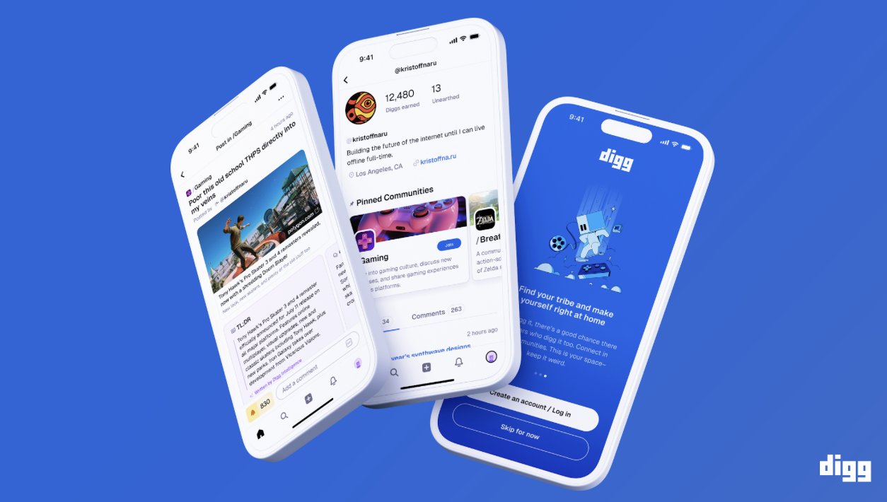 Digg Relaunches with AI-Powered Community Platform