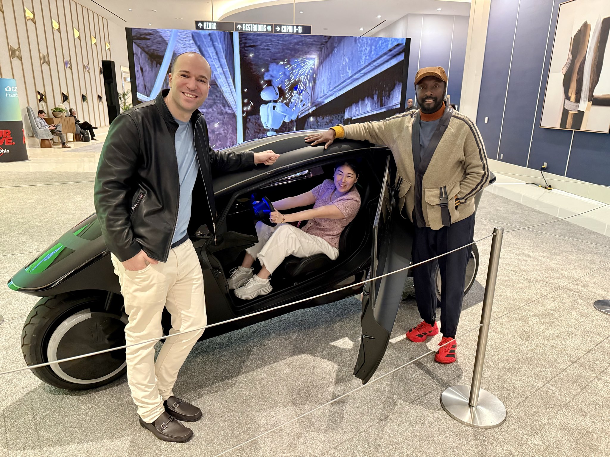 Trinity AI-Native 3-Wheel Car Prototype Unveiled at CES