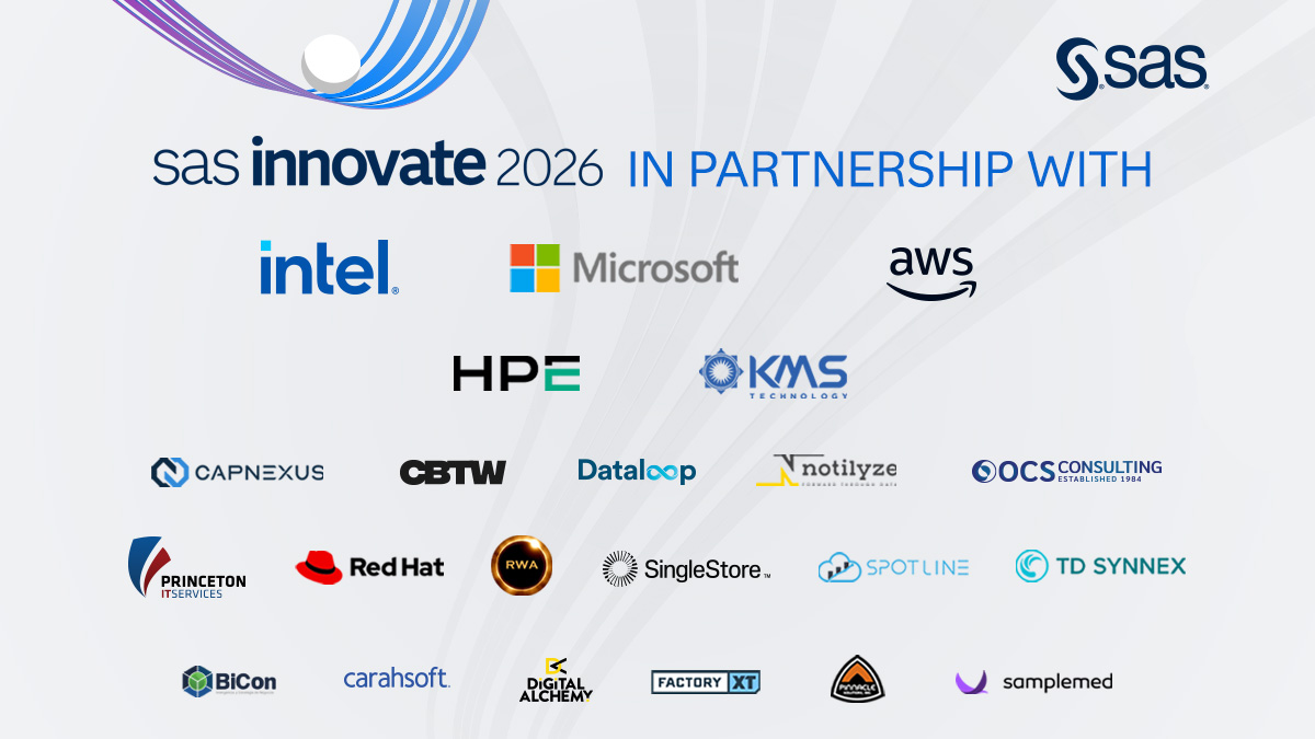 SASInnovate Day 3: Thanking Innovation Event Sponsors