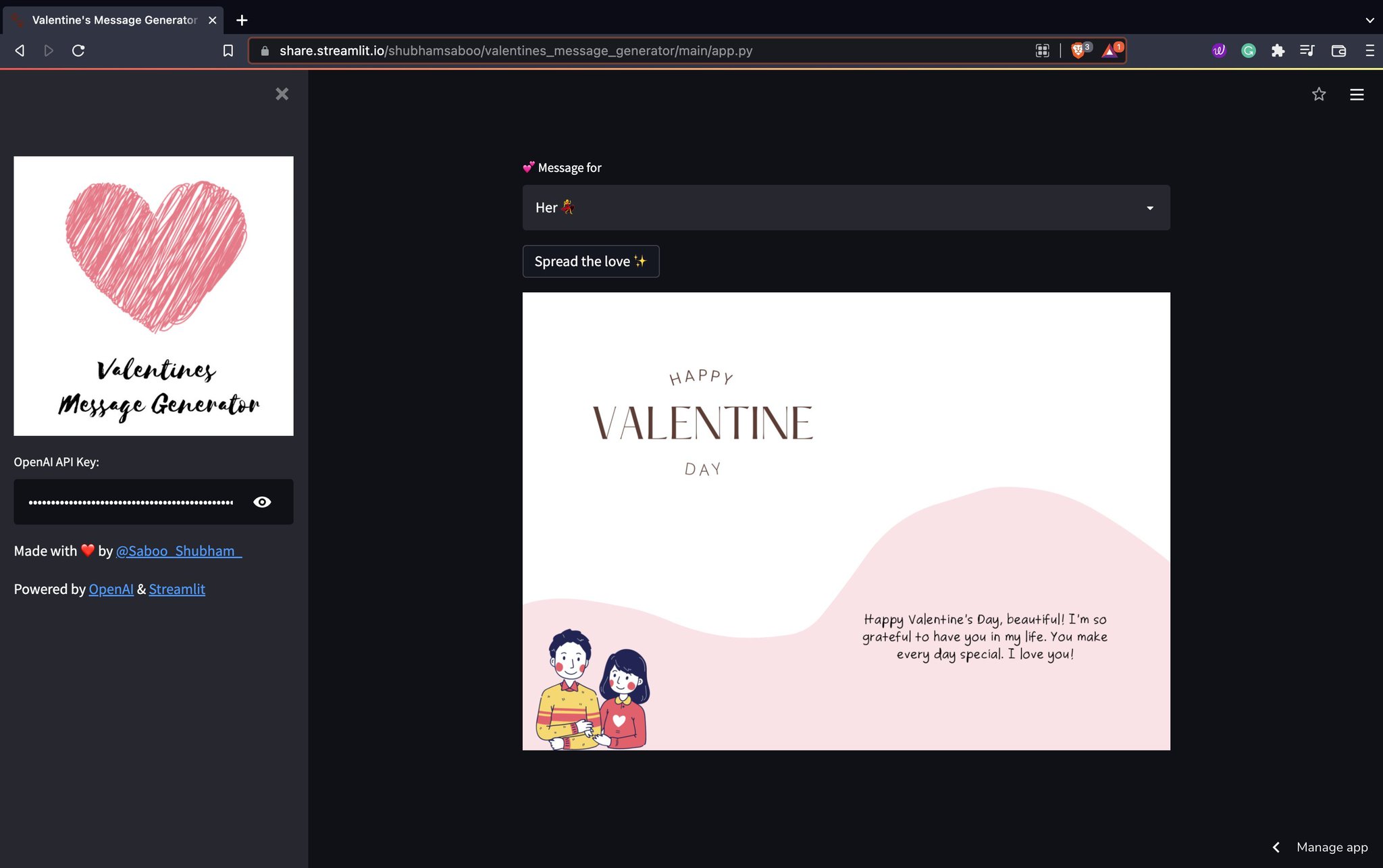 AI Valentine Card Generator Uses GPT-3 for Romantic Messages
