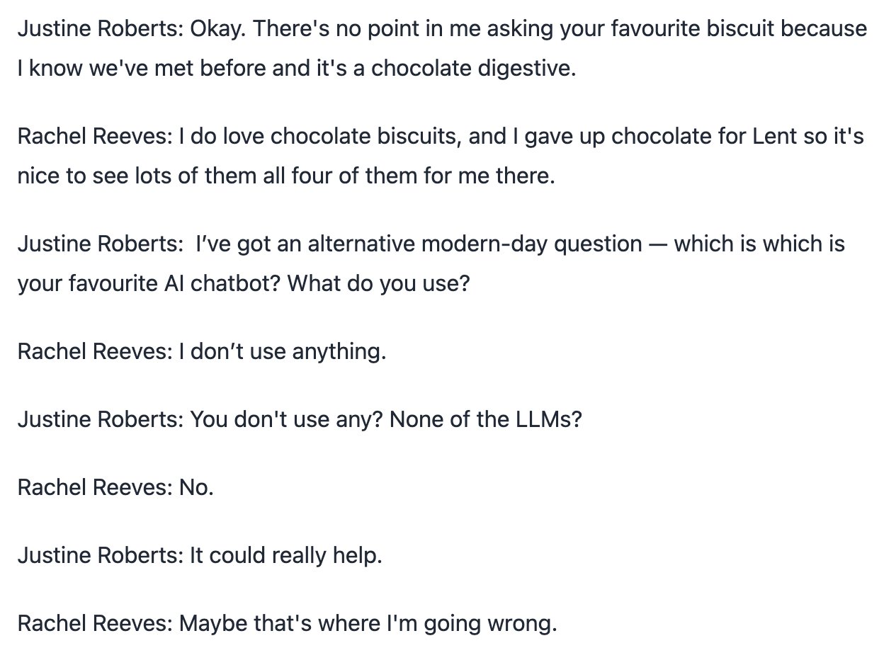 UK Chancellor’s Chocolate Biscuits and AI Dilemma