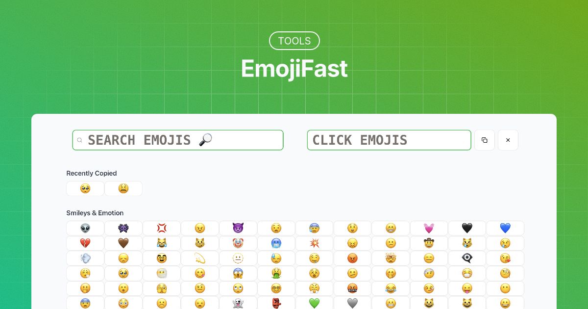 EmojiFast: Lightning-Fast Emoji Search and Paste App