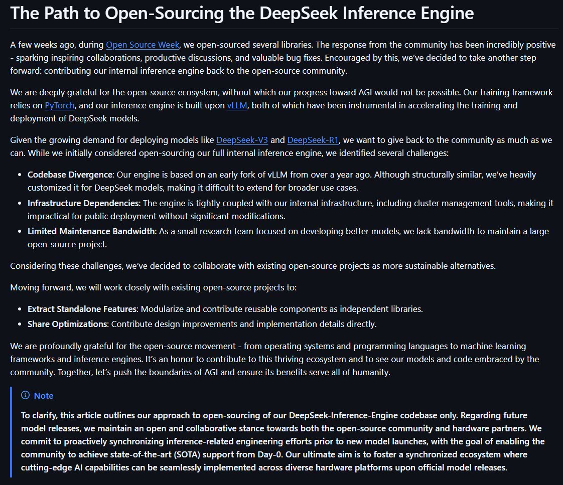 DeepSeek Open-Sources Inference Engine, Announces Ecosystem Collaborations