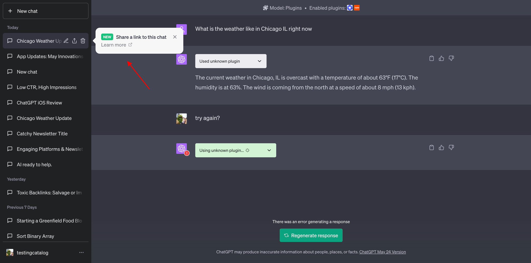 ChatGPT Introduces Sharable Conversation Links for All Users