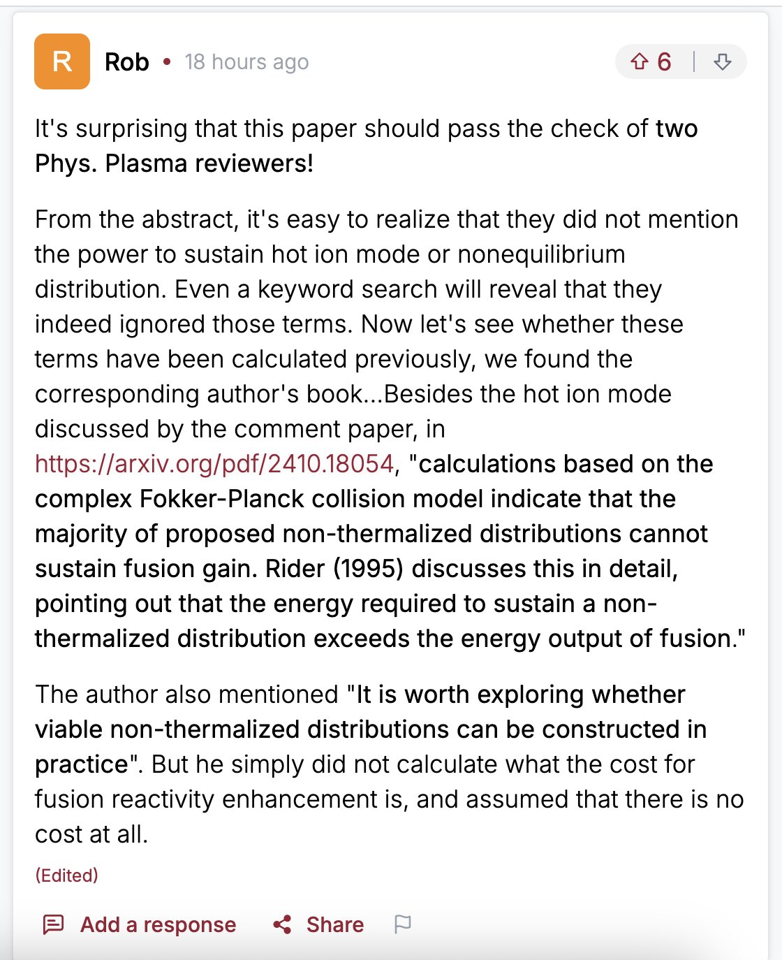 ENN Nuclear Fusion Roadmap Faces Criticism on alphaXiv