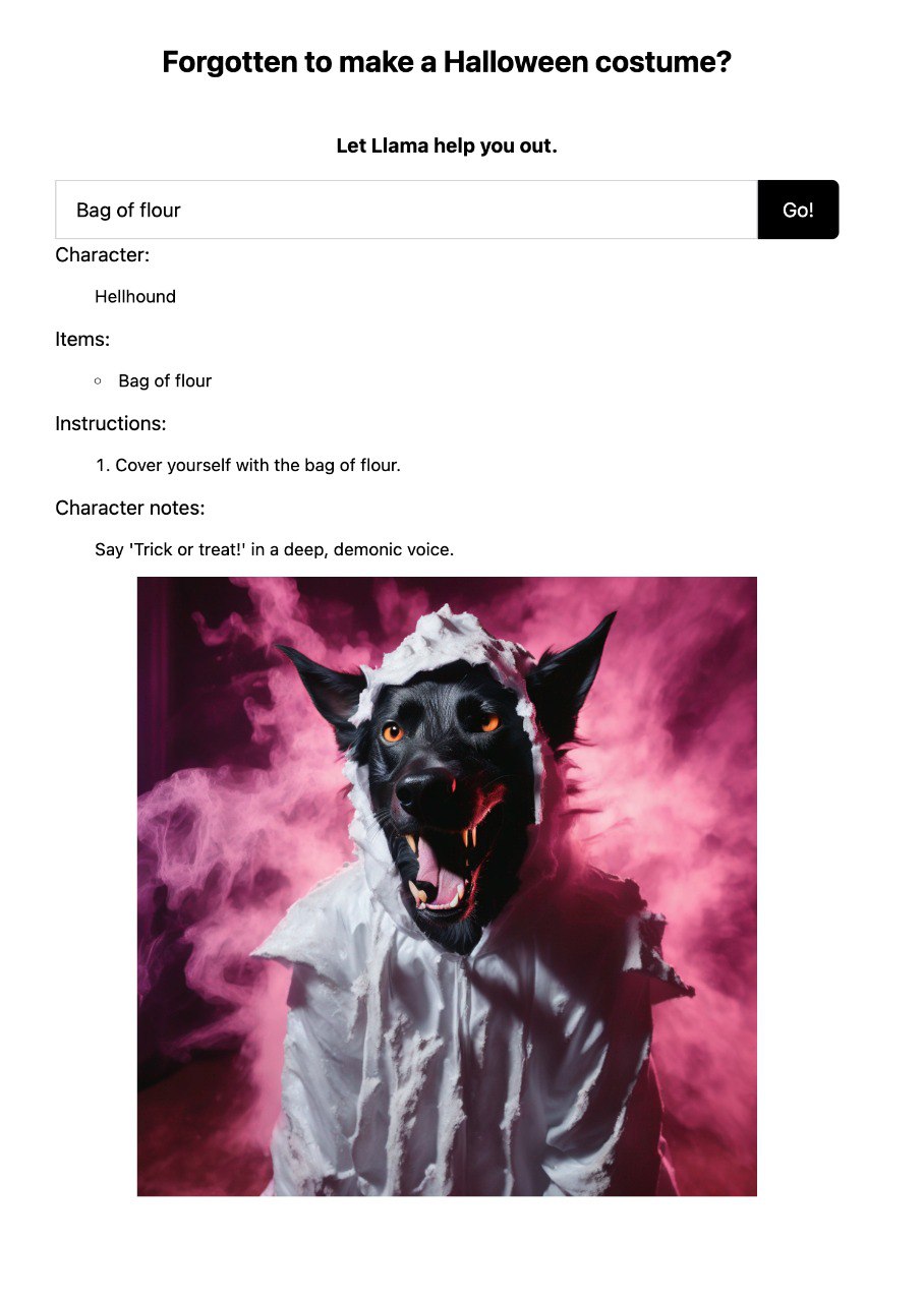 Last-Minute Halloween Costume Ideas Generator Project
