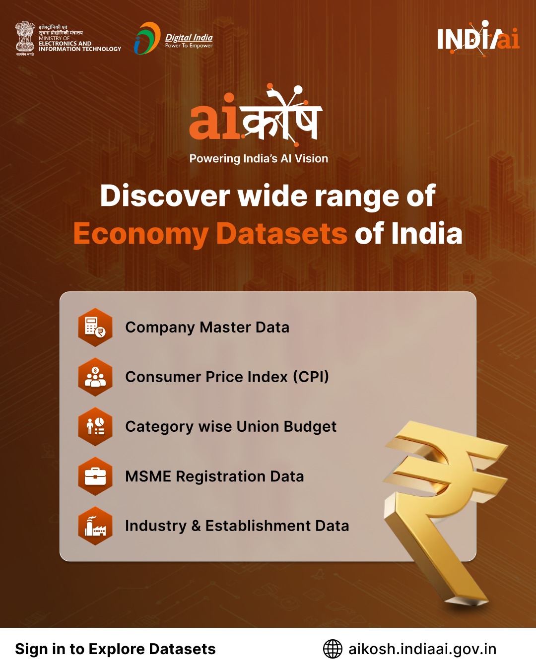 AIKosh: Economic Data Platform for India’s Data-Driven Growth