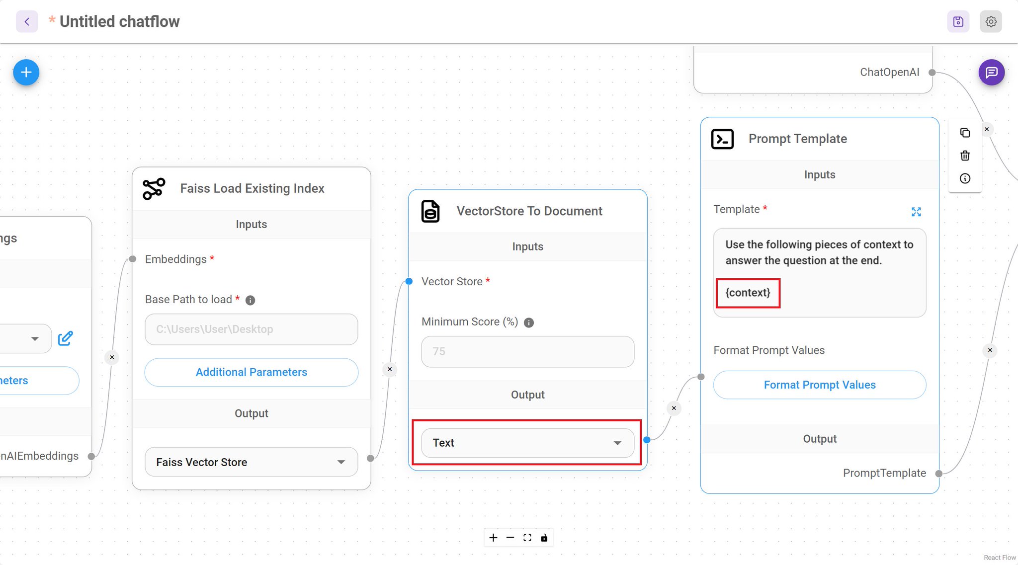 Vector Store Document Loader Integration for Prompt Enhancement