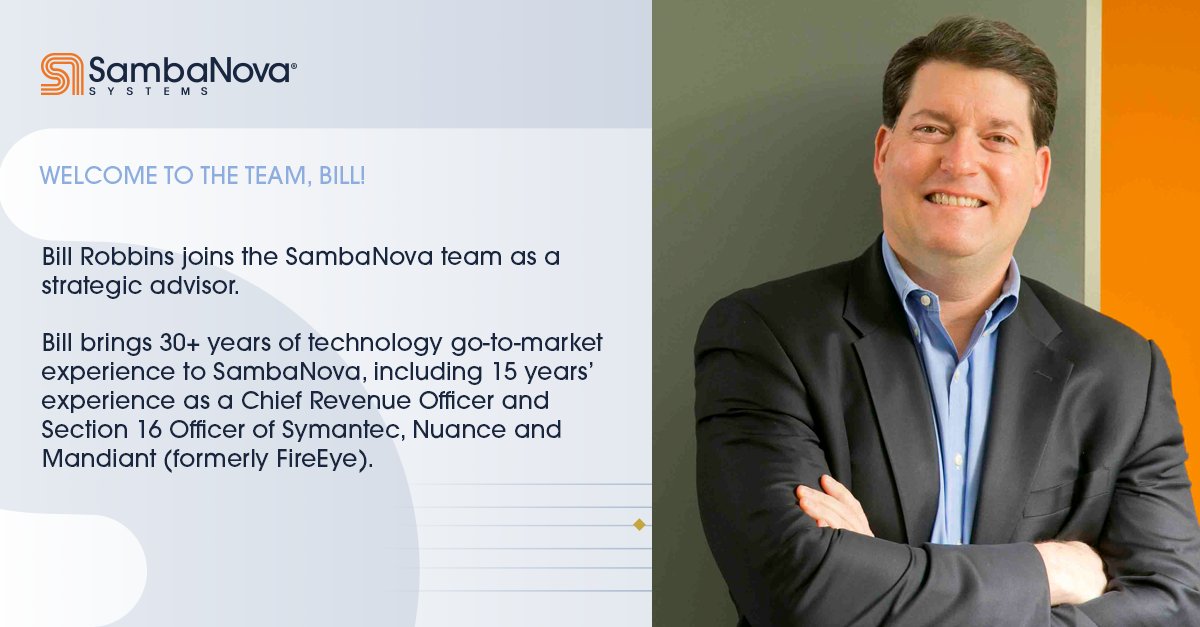 SambaNova AI Welcomes Bill Robbins as Strategic Advisor
