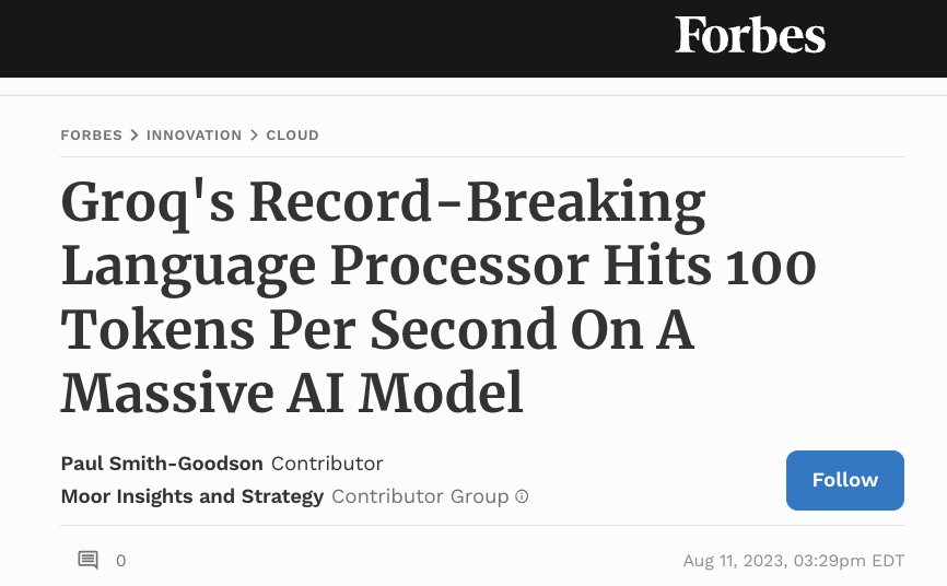 Groq’s Sequential Processing Achieves 100 Tokens Per Second