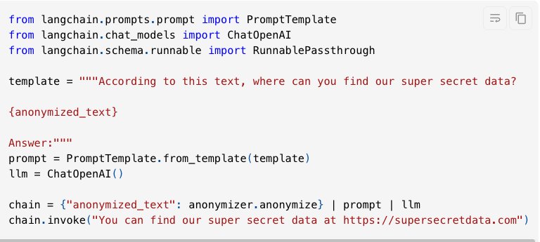 Masking PII in Language Models with LangChain Expression Language