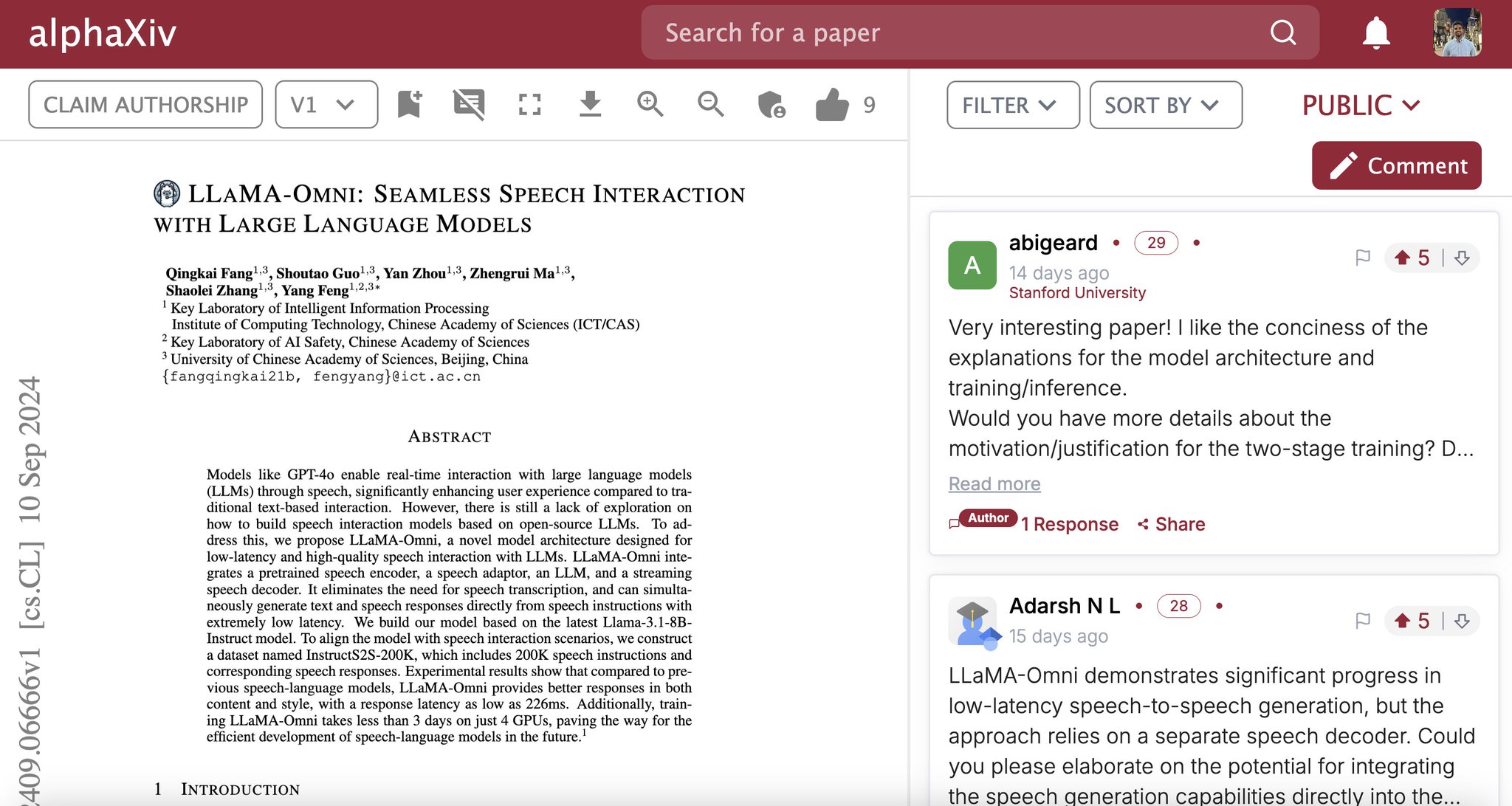 LlaMa-Omni: Real-time Speech LLM Model Rivals GPT-4o