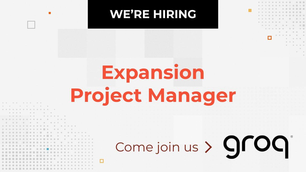 Groq Hiring Expansion Project Manager for AI Accessibility Mission