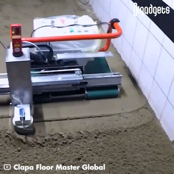 Robot Smooths 1,076 sq ft Concrete Floor in One Hour
