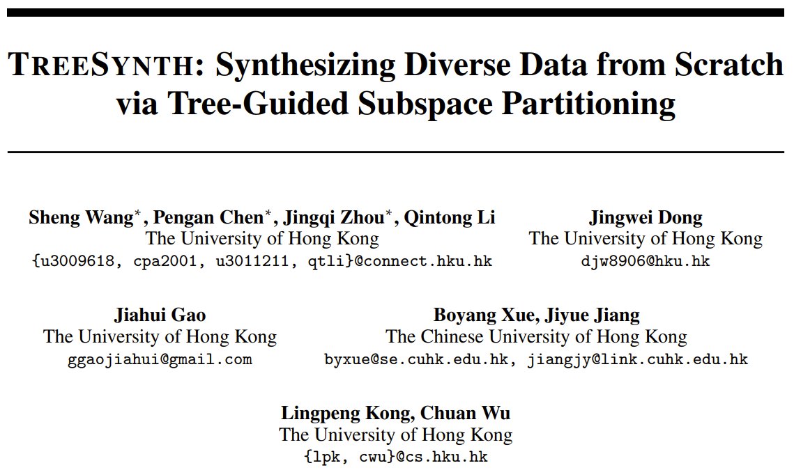TreeSynth: Diverse Data Synthesis via Tree-Guided Subspace Partitioning