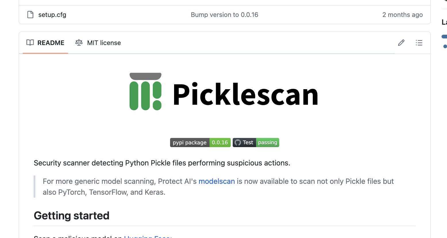 Picklescan open source security library gets new logo