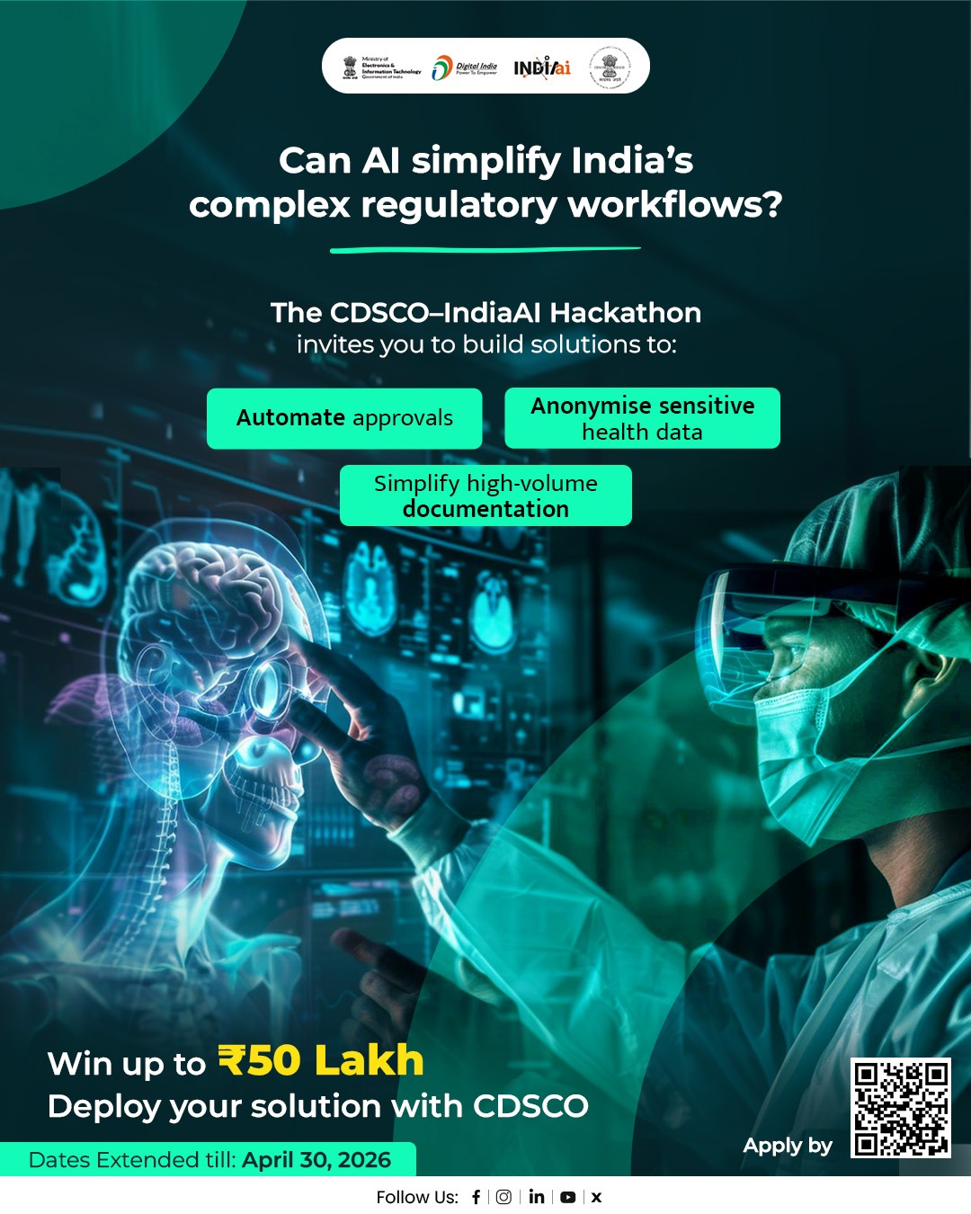 CDSCO-IndiaAI Hackathon: AI Solutions for Healthcare Regulation