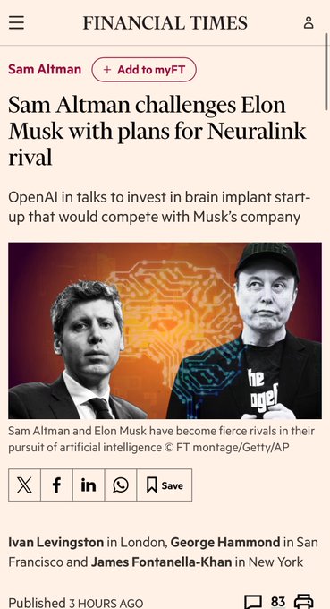OpenAI to Support Brain-Computer Interface Company, Rivaling Neuralink