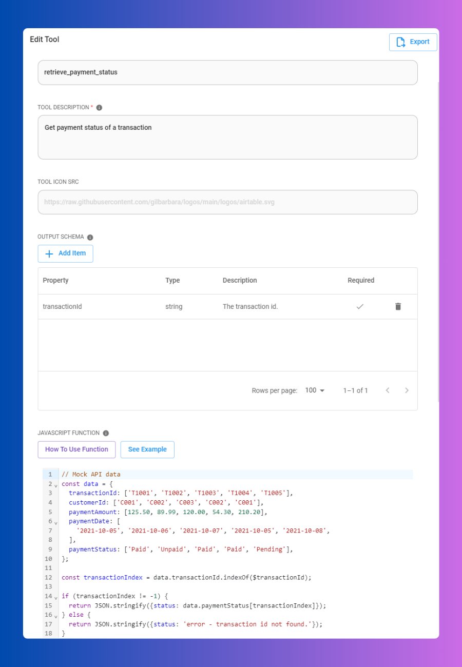 Specifying Tools for Mistral Models: Payment Functions