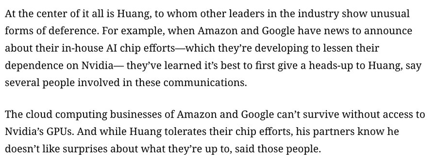 Jensen Huang Commands Unusual Deference from Big Tech Leaders
