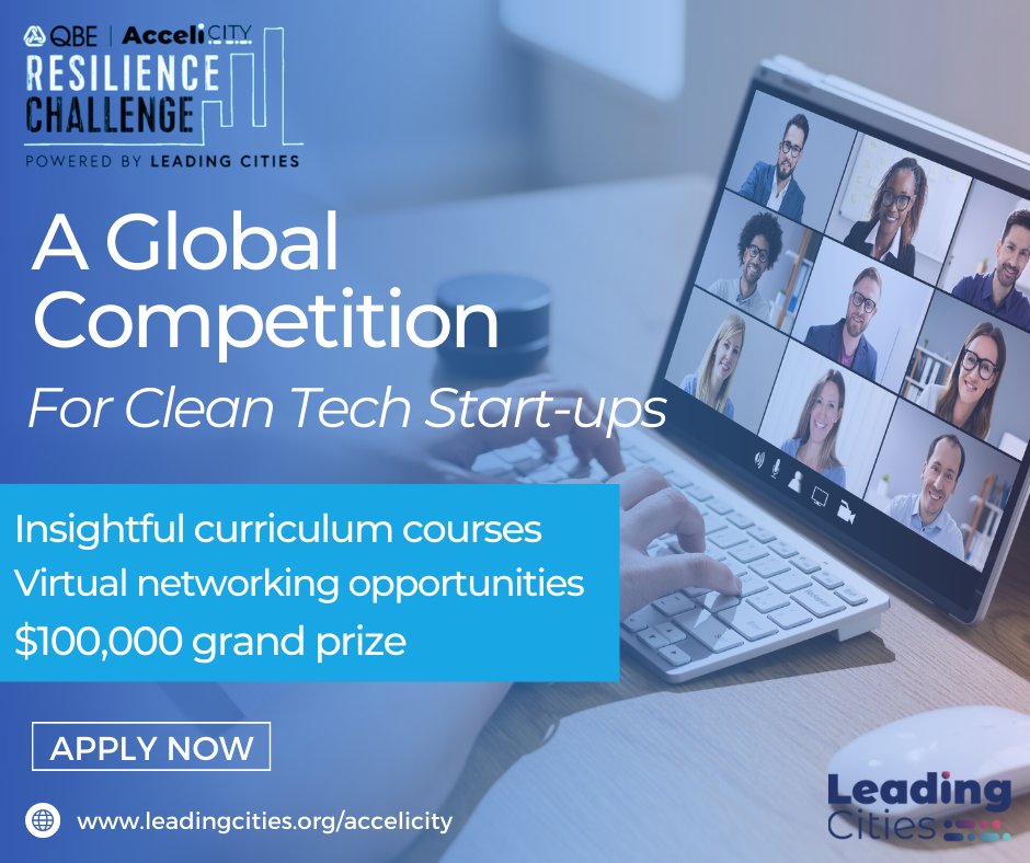 QBE AcceliCITY Challenge: $150K Funding for Resilient Cities