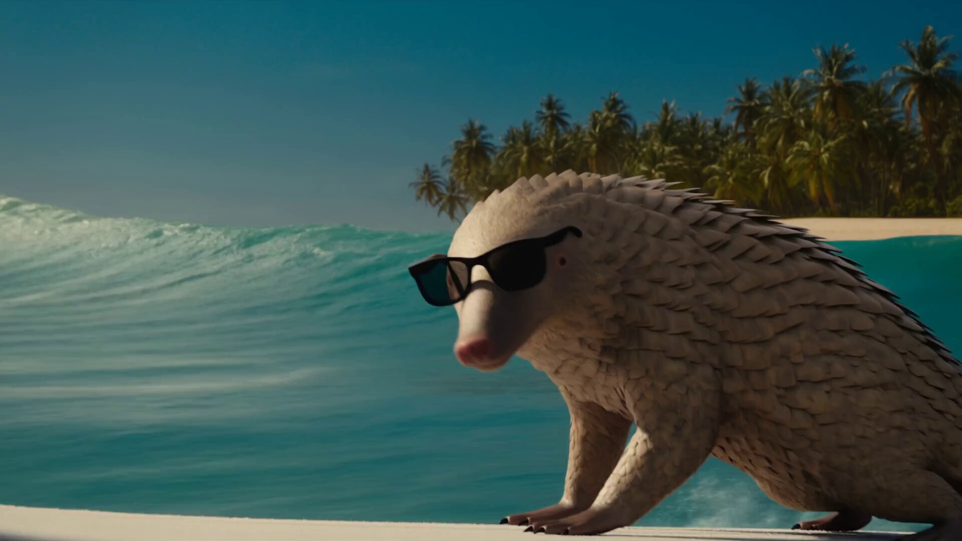 Hailuo MiniMax 2 Generates Surfing Pangolin Video Model