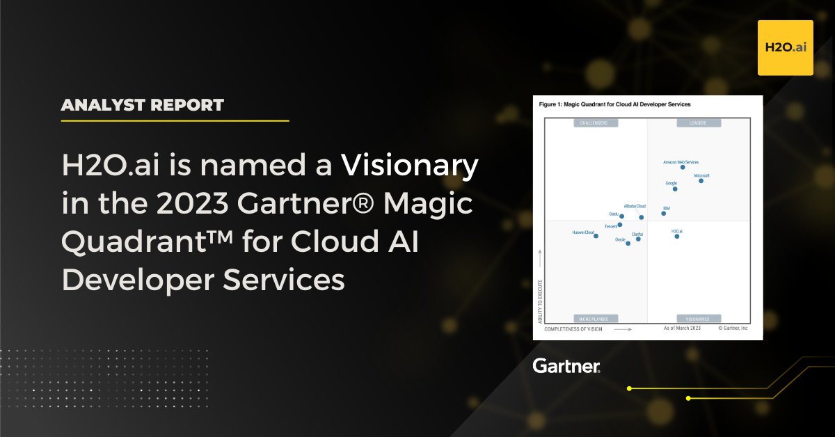 H2O AI Named Visionary in Gartner Magic Quadrant 2023
